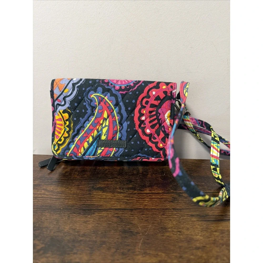 Vera Bradley RFID All in One Crossbody‎ Bag, Twilight Paisley RETIRED, 24375-K01